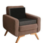 Kolbs Extra Large Recliner Cushion | Chic 2 Tone Velvet Cover (Seat with Back) - size: Seat With Back