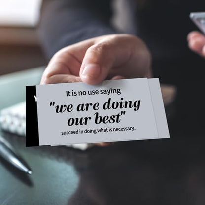 Jinei 300 Inspirational Affirmation Cards Bulk Daily Positive Motivational Gifts Cards Small Mini Encouragement Quotes for Women Coworker Team(Famous Quotes) - style: Famous Quotes