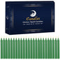 24 Pack Green Spell Chime Candles – Premium Mini Unscented Taper Candles for Rituals, Prayer, Meditation, Altar, Spells – 4" Tall – Ideal for Witches & Spiritual Practices - color: Green