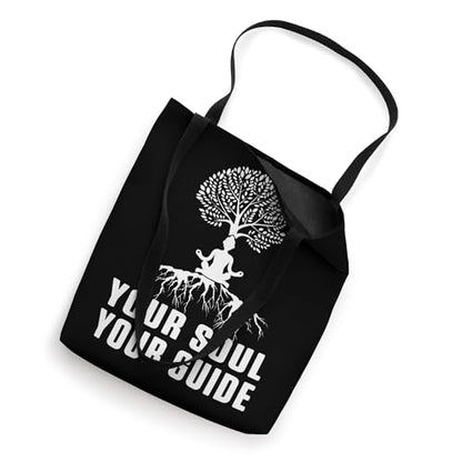 Deine Seele Travel Guide Meditation Yoga Zen Buddha Gift Tote Bag