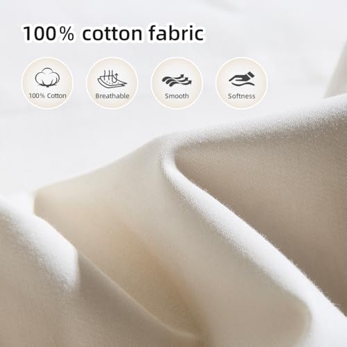 100% Organic Cotton Pregnancy Pillowcase for U-Shaped Pregnancy Pillow | 19.5"x29" Pillowcase for Maternity Body Pillows, Hypoallergenic & Breathable, Machine Washable, for Pregnant Women, Girls - size: 19.5"x29"