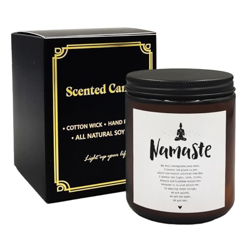 Mancheng-zi Namaste Candle - Yoga & Meditation Gift for Women, Spiritual Room Decor