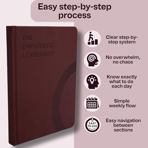 The Empathetic Leadership Guide Journal - 5 Week Mindful Daily Self Reflection Journal with Prompts for Purposeful Leadership Skills, Motivation and Strategic Mastery - with Productivity App