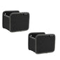 Foldable Box 4.9x6.5x5.5inches Desk Organizer Cosmetics Gift Make-up Kitchen Utensils, 2-Pack/X-Small, Lava Black - color: Lava Black, size: 2-Pack / X-Small