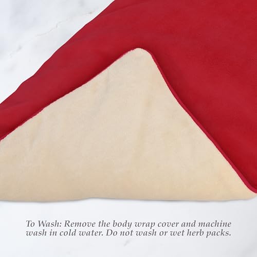 DreamTime Aromatherapy Body Wrap, Heat Therapy for Sore Muscles, Soothing Stress Relief, Soothing for Whole Body, Weighted Heating Pad, Herbal Cinnamon and Clove Scent