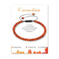 Crystal Bracelet for Women 4mm Adjustable Braided Natural Stone Bracelets Handmade Beaded Bracelets Gemstone Bracelet Healing Crystal Bracelet Crystal Jewelry for Women - style: carnelian