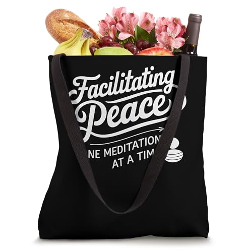 Facilitating Peace One Meditation At A Time Yoga Retreat Tote Bag