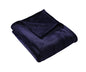 HYSEAS Flannel Fleece Throw Blanket Navy Blue - Super Soft Plush Microfiber Solid Blanket for Couch, Bed, Chair, Sofa - Fuzzy Cozy Lightweight - 50x60 Inch - color: Navy Blue