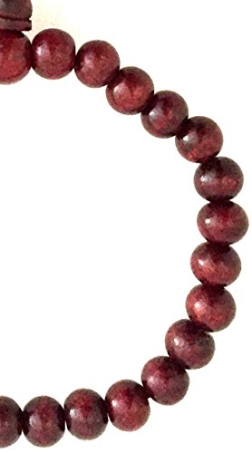 OMA Rudraksha Bracelet Spiritual Healing Stretch Bracelet to Regulate Blood Pressure and Body Fat BRAND - style: Rosewood