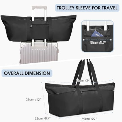 Large Yoga Mat Bag with Shoes Compartment and Wet Pocket Ladies Pilates Gym Tote Bag with Yoga Mat Holder Strap for Women Men Workout Carrier Stuff Accessories - color: Black