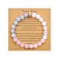 Strong Healing Crystal Bracelet 8MM Genuine Stone Bracelet Lucky Beaded Bracelet Chakra Bracelet 6.5 inch Positive Energy Inspirational Gifts for Women Mom - style: Lover