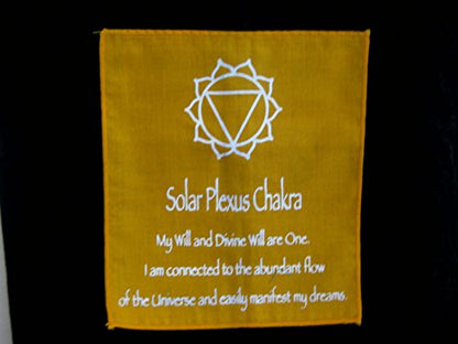 OMA 7 Chakra Meditation Wall Hanging Banner Prayer Flag Tibetian Buddhist Healing Balance Hanging - Large, 60" Long