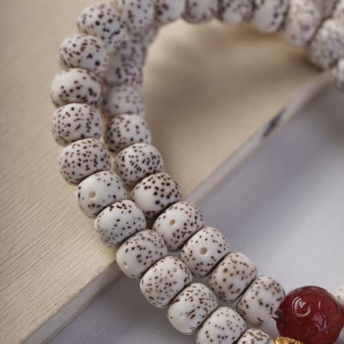 Natural Star Moon Bodhi Bracelet for Women Men Double-loop Winding Star Moon Bead Bracelet Meditatioon Healing Anxiety Relief Energy Buddha Bead Bracelets Birthday Gift - color: Bodhi 124