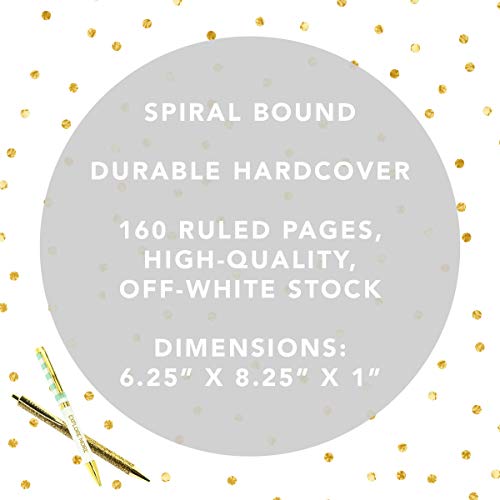 Graphique Designer Notebooks - Hanging Flower Garden - Spiral Bound Writing Journals for Offices, Schools, Classrooms, and More - Hard Cover with 160 Ruled Pages (6.25" x 8.25") - color: Hanging Flowers