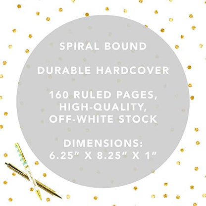 Graphique Designer Notebooks - Hanging Flower Garden - Spiral Bound Writing Journals for Offices, Schools, Classrooms, and More - Hard Cover with 160 Ruled Pages (6.25" x 8.25") - color: Hanging Flowers