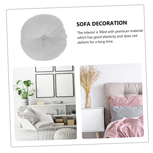 Levemolo Grey Cushion Restorative Yoga Props Zafu Meditation Pillow Zabuton Floor Seat Meditation Decor Comfortable for Adults