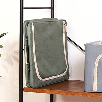 Fuji Boeki 63512 Storage Box, Width 15.4 x Depth 11.4 x Height 7.9 inches (39 x 29 x 20 cm), Green, 5.6 gal (22 L), with Small Window, Stackable - color: Green, size: 22L
