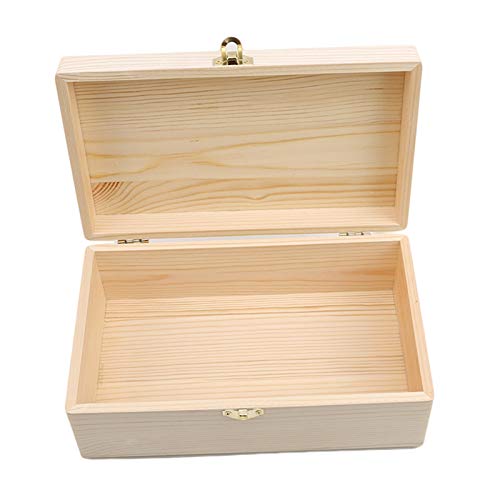 Boxes & Organisers Wooden Storage Box Log Color Pine Rectangular Flip Solid Wood Gift Box Handmade Craft Jewelry Box (Color