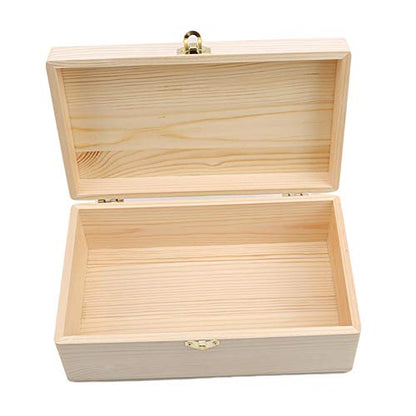 Boxes & Organisers Wooden Storage Box Log Color Pine Rectangular Flip Solid Wood Gift Box Handmade Craft Jewelry Box (Color