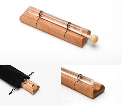 Quartz Crystal Meditation Chime Set Handmade Bell Percussion Instrument Portable Resonance Sound Tool for Yoga Mindfulness Relaxation Studio Cueing Travel Use (F7) - color: F7