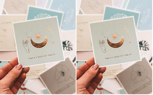 Lamare Positive Affirmation Cards for Women - Meditation Cards and Daily Affirmations for Women I 40 Motivational Cards, Inspirational Cards, Mindfulness Card for Spiritual and Mental Health gifts - size: 4.7 X4.7 inch (Pack of 2), style: Original Affirma
