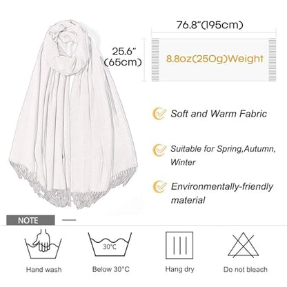 FURTALK Pashmina Shawl Wraps for Women Evening Dresses Blanket Scarves Fashion Scarf Wedding Gifts - color: 11-blush Pink
