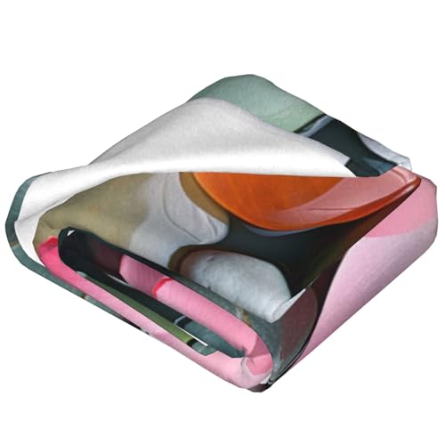 Zen Blanket Anti Pilling Throw Red Lotus Flower Bloom in Water Fleece Flannel Lightweight Cozy Bedspread Living Room Women Adults and Kids Bed Sofa 60"X50" - color: Zen2