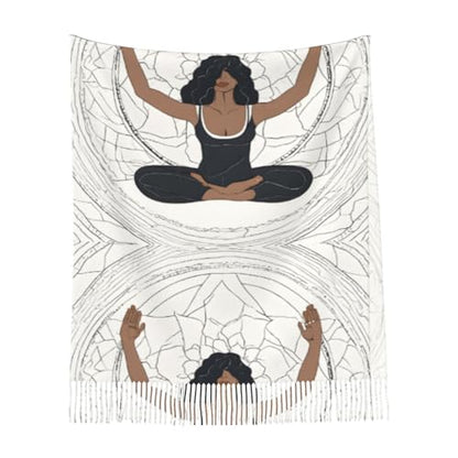 Yoga Meditation Warm Scarf,Soft Scarf For Men And Women,Fashionable Shawl Scarf