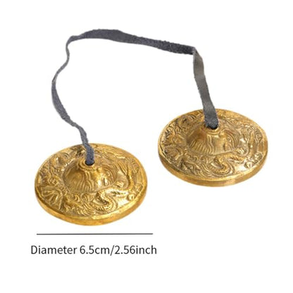 Tibetan Tingsha Chime Bells 6.5cm for Mindfulness Practice, C