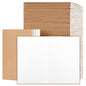 EOOUT 100pcs A5 Blank Kraft Notebooks, Journals in Bulk, Sketchbooks Bulk for Kids, 60 Pages, 80GSM, 8.3 X 5.5 Inch, Travel Journal Set, Travelers, Students and Office - style: Blank-100pack