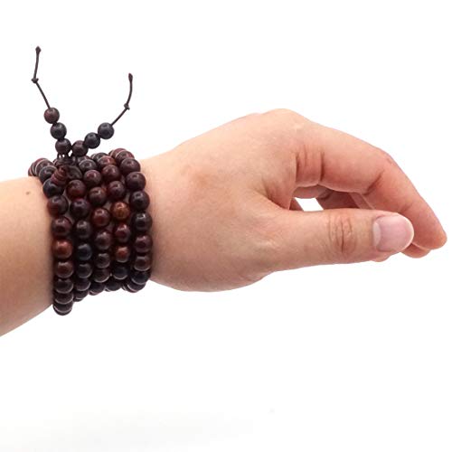 Mala Beads Necklace Bracelet 108 beads 8 mm Prayer, Meditation or Wood Necklace