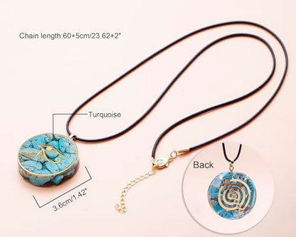 Day Day Up Tree of Life & OM Symbol Orgone Pendant Necklace – Chakra Balancing Energy Jewelry for Meditation - style: Style 1