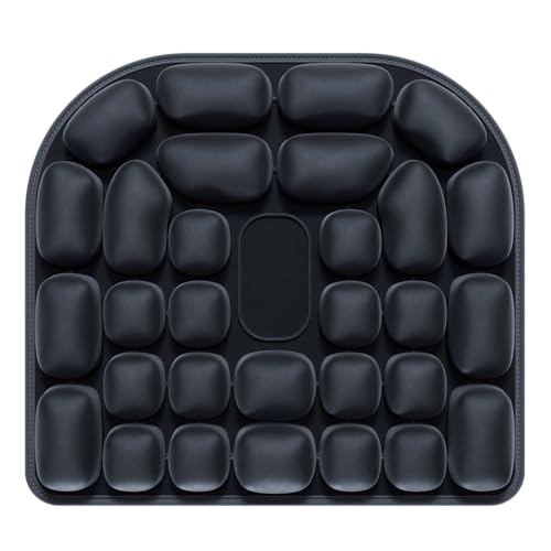 Inflatable Seat Cushion, 3D Airbag Wheelchair Pad, Airplane Seat Cushion for Long Flights, Coccyx Cushion for Tailbone Pain,for Office Chair, Cars, Outdoor