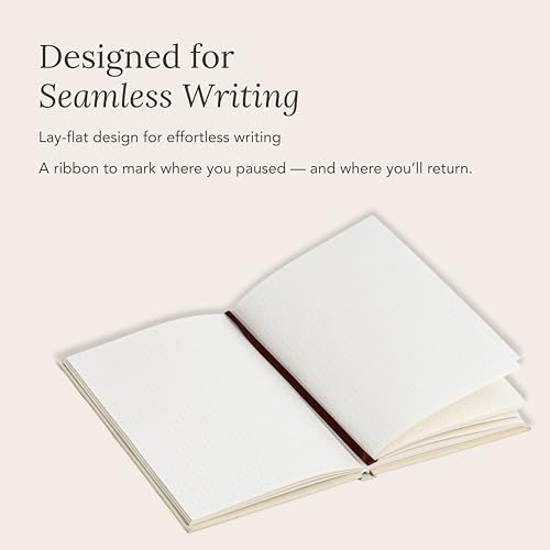 Mindfulness & Reflection Blank Journal | Premium Dot Grid Notebook with Pocket, Lay-Flat Binding, Ultra Smooth Linen Hardcover & Gold Foil Details | A Thoughtful Gift for Self-Growth & Intentional Living | The Blink Notebook by BlinkGood