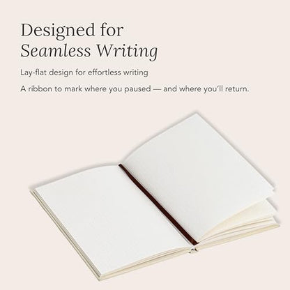Mindfulness & Reflection Blank Journal | Premium Dot Grid Notebook with Pocket, Lay-Flat Binding, Ultra Smooth Linen Hardcover & Gold Foil Details | A Thoughtful Gift for Self-Growth & Intentional Living | The Blink Notebook by BlinkGood