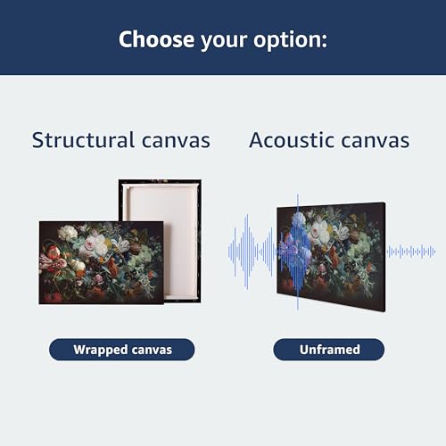artgeist Acoustic Canvas Wall Art Zen Sand Garden Print 35x24 in - 1pcs Picture with Acoustic Foam Sound Artwork Room Acoustics Soundproofing Lily Flower Spiritual Calm Beauty Rocks b-B-10325-b-a - color: #09, size: 35"L x 24"W