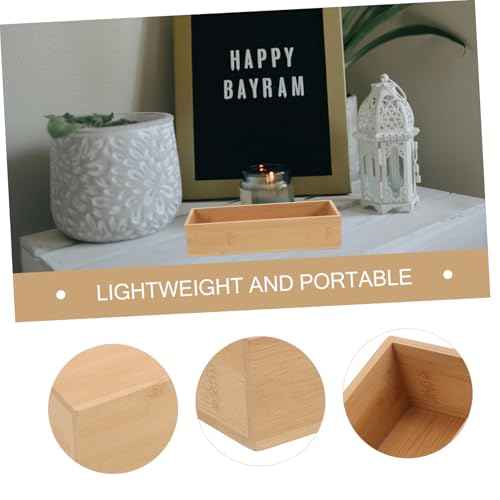 Bamboo Organizer Box for Home Lightweight Decorative Storage for Jewelry and Sundries Practical and Stylish Tabletop Display Without Lid