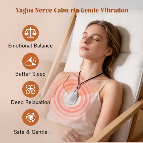 Sleep Sound Machine - Bone Conduction Portable White Noise Player, Rechargeable Handheld & Pendant Personal Audio Device, Calming Sound for Relaxation, Focus for Adults & Kids