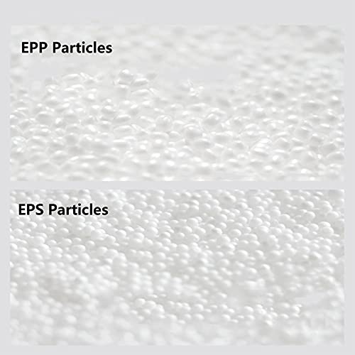Meditation Cushion Round Cotton Linen Seat Cushion Super Soft Epp Particles Meditation Cushion Breathable Tatami Meditation Pillow for Yoga Balcony-White 40cm(16inch)