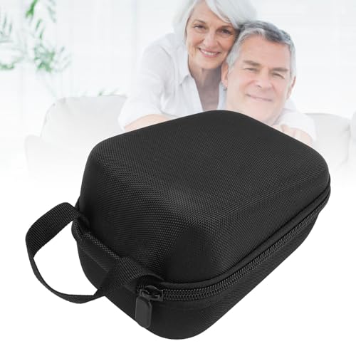 GOWENIC Portable Travel Bag, EVA Nylon Hard Shell Storage Case with Handle and Mesh Pouch, Compact Organizer for Daily Commute and Travel Accessories