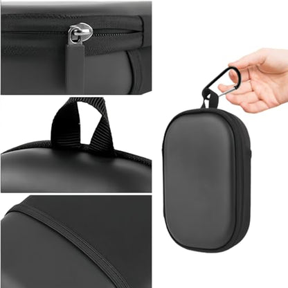 Headphones Case for Bose QC45/QC35/QC25/QC15/QC Ultra II/Ultra Gaming Headset, QC25, PU Hard Shell Travel Carrying Case Bag with Cable Storage for Bose QC45 II, QC35 II Accessories