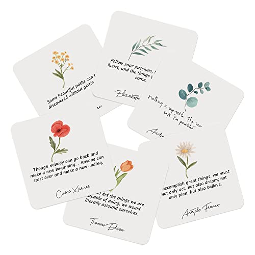 Dessie 60 Motivational Encouragement "You Can Do This" Cards - size: 3.5 x 3.5 inches, style: You can do this