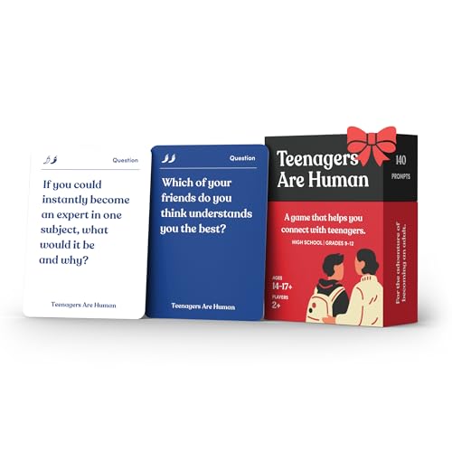 Teenagers are Human 140 Conversation Cards to Help You Get to Know Teenagers, Card Game for High Schoolers, Designed by Experts for Grades 9 to 12, Ages 14 to 17+ - style: Teenagers Are Human