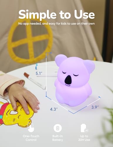 Breathing Pal 'Kyle'- Mindfulness Breathing Light, Guided Visual Meditation Breathing Light, Anxiety Relief Items for Calm Down Corner/Meditation/Sleep for Adult&Kid - size: Kyle (Koala)