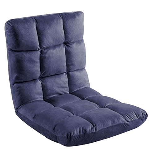 Indoor 5-Position Adjustable Floor Chair with Back Support Folding Padded Gaming Sofa Chair, Lounge Chair for Adults Video Gaming, Perfect for Meditation, Reading QL050-NA