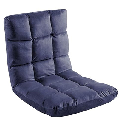 Indoor 5-Position Adjustable Floor Chair with Back Support Folding Padded Gaming Sofa Chair, Lounge Chair for Adults Video Gaming, Perfect for Meditation, Reading QL050-NA