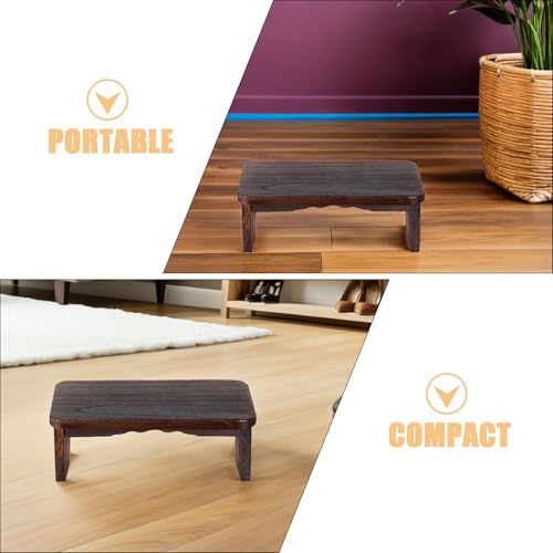 GLEAVI Meditation Stool: Zen Prayer Bench Solid Wood for Kneeling - Portable Meditation Bench - Wooden Kneeling Stool for Home Or Temple