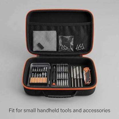 QWORK Compact Tool Storage Case 33×22.5×9cm – Shock‑Resistant Portable Organizer for Small Tools, Accessories & Sharpeners