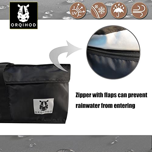 Outdoor Cushion Storage Bag Waterproof, Extra Large Bag for Outdoor Cushions 420D Heavy Duty Patio Furniture Cushion Storage Bags with Zipper 65 Inch, Black - size: 65x20x28in