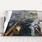 Fishing Rod Prints Throw Blanket (320g Flannel) Anti-Pilling Warm Fuzzy Blankets for Bed Sofa Couch Travel 40x30 Inch - color: Fishing Rod, size: 40x30 Inch